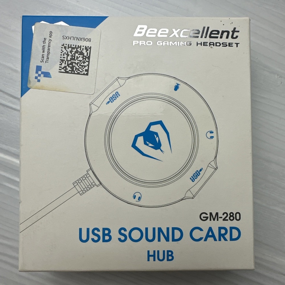 Beexcellent Pro Gaming Headset USB Sound Card HUB GM-280